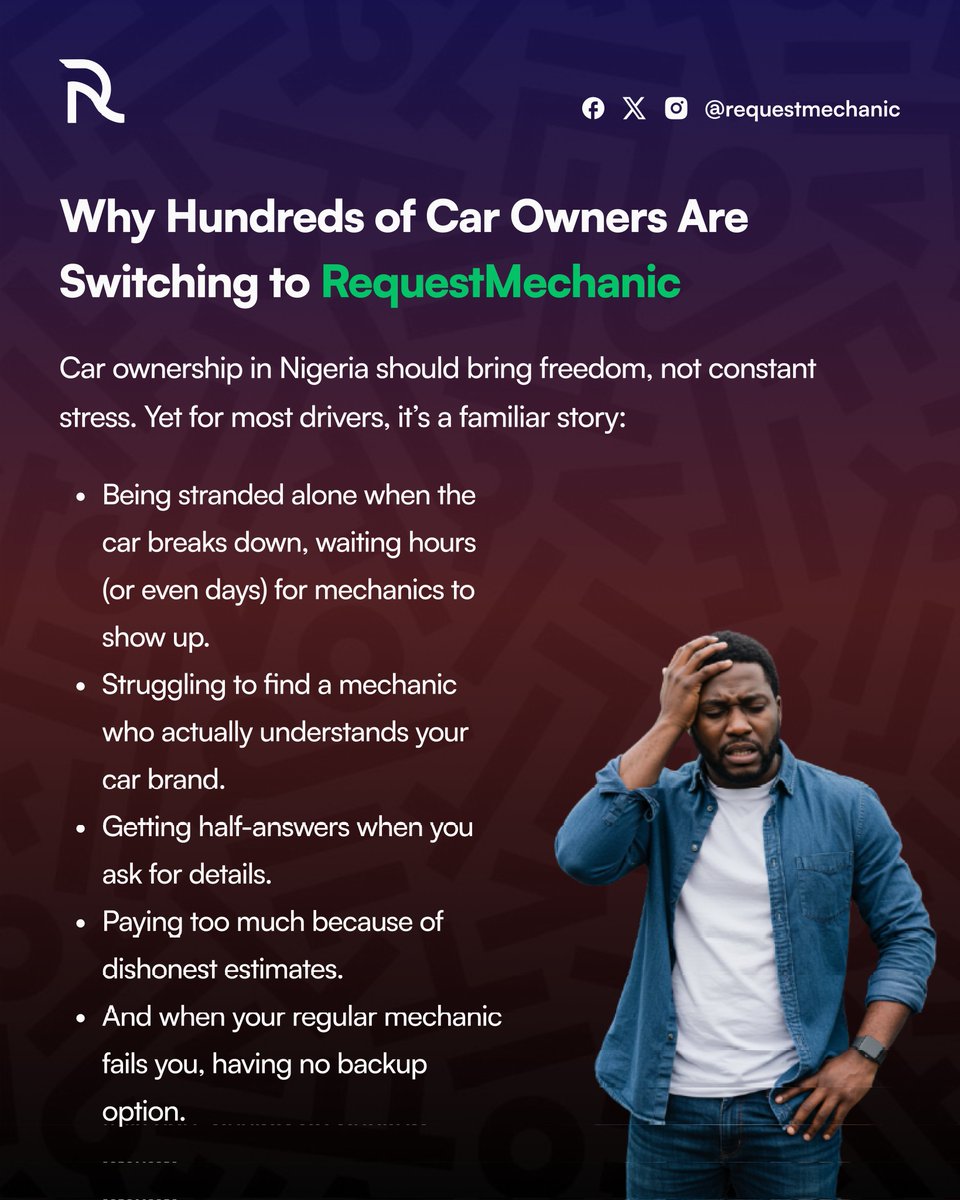 requestmechanic's tweet image. Over 425 car owners in Lagos and beyond have already made the switch to RequestMechanic 🚘🎉