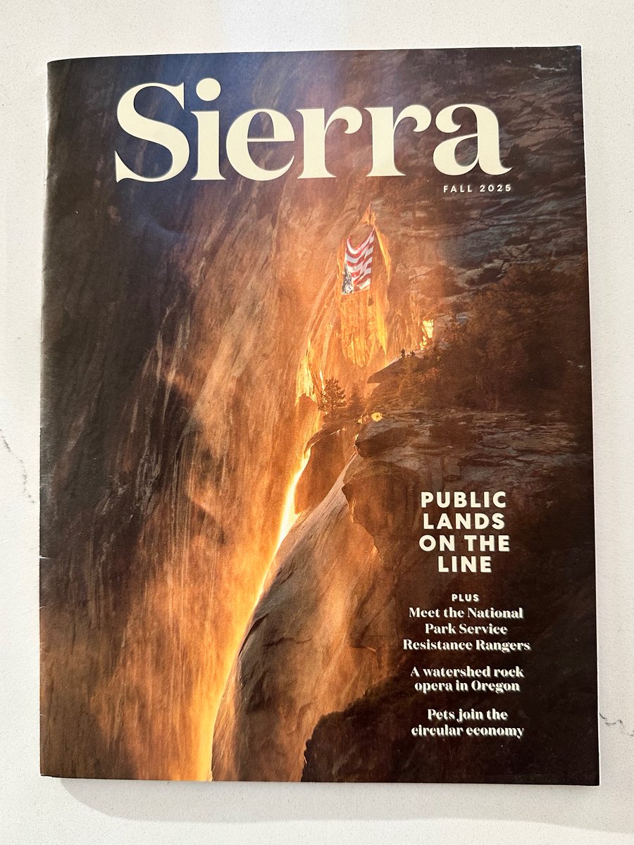 The latest issue of <a href="/Sierra_Magazine/">Sierra Magazine</a>  has one of the loveliest covers I've seen--and I am lucky enough to have the cover story. The article, however, which examines the Trump Administration's attack on US public lands and environmental law, is not nearly as pretty. #publiclands