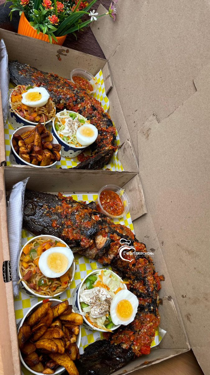 Pearlskitchen4's tweet image. Grilled fish with noodles 
#pearlskitchen4
