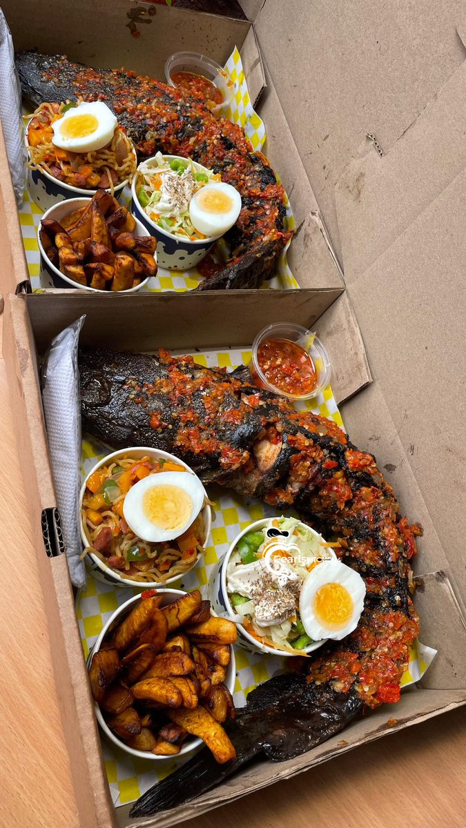 Pearlskitchen4's tweet image. Grilled fish with noodles 
#pearlskitchen4