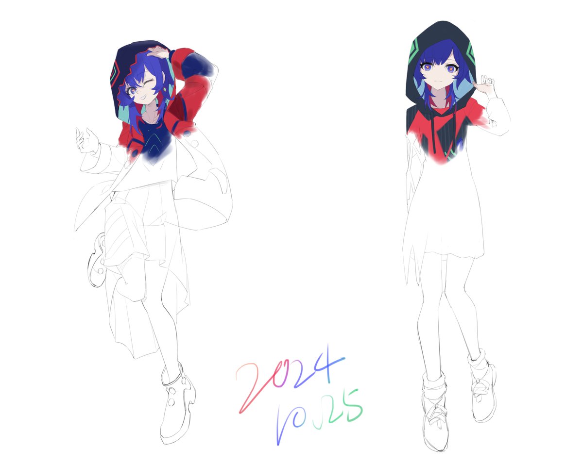 chengzijiyuan's tweet image. 我以前画的一些理芽。
#理芽美術部 #理芽