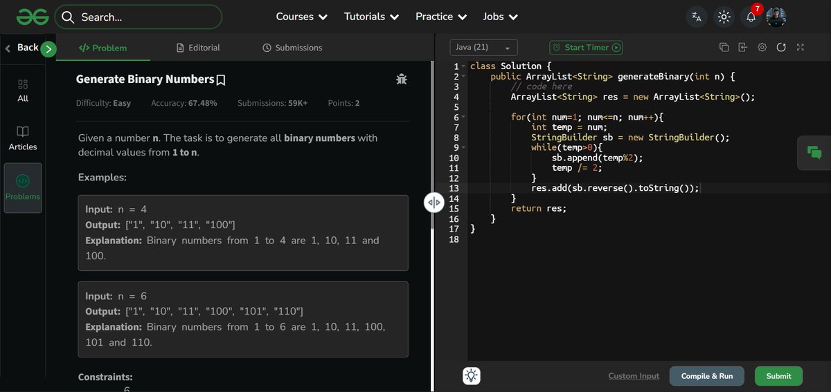amanhaidry's tweet image. 🗓️Day 64/100
#100DaysOfCode with @geeksforgeeks  🚀

#ExpressJs in #WebDev
✅JWT Authentication

#Queue in #DSA
✅Interleave 1st Half with 2nd
✅K Sized Sub Array Max

#GFG #POTD
✅Generate Binary Numbers

🔗Course Link: geeksforgeeks.org/nation-skill-u…

#skillupwithgfg #nationskillup