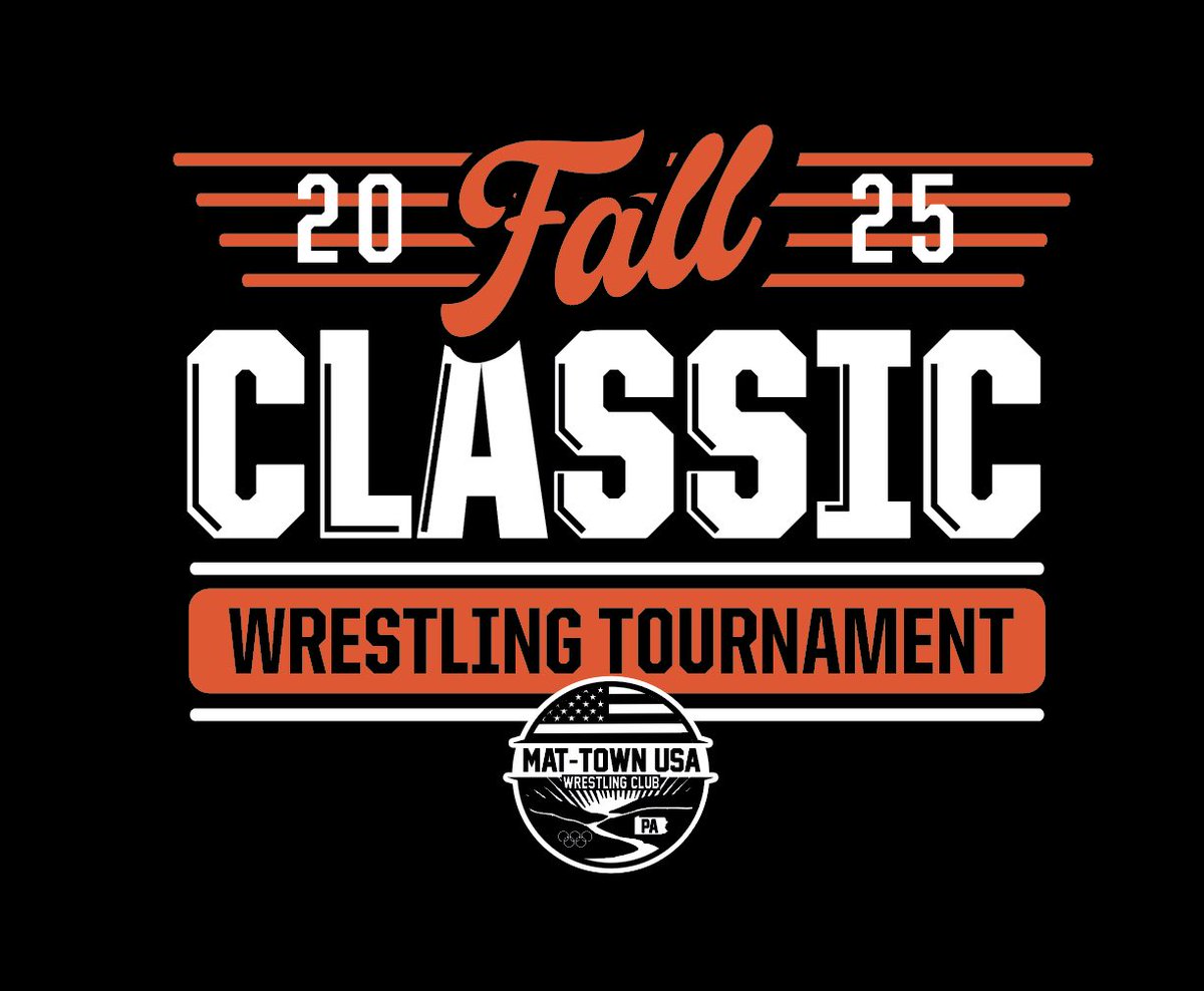 MatTownUSA's tweet image. Registration is live now! October 26th at the Liberty Arena, Williamsport, PA! 🏟️
Longest running pre-Season tournament in the country.
wrestlereg.com under Mat-Town Fall Classic 🇺🇸