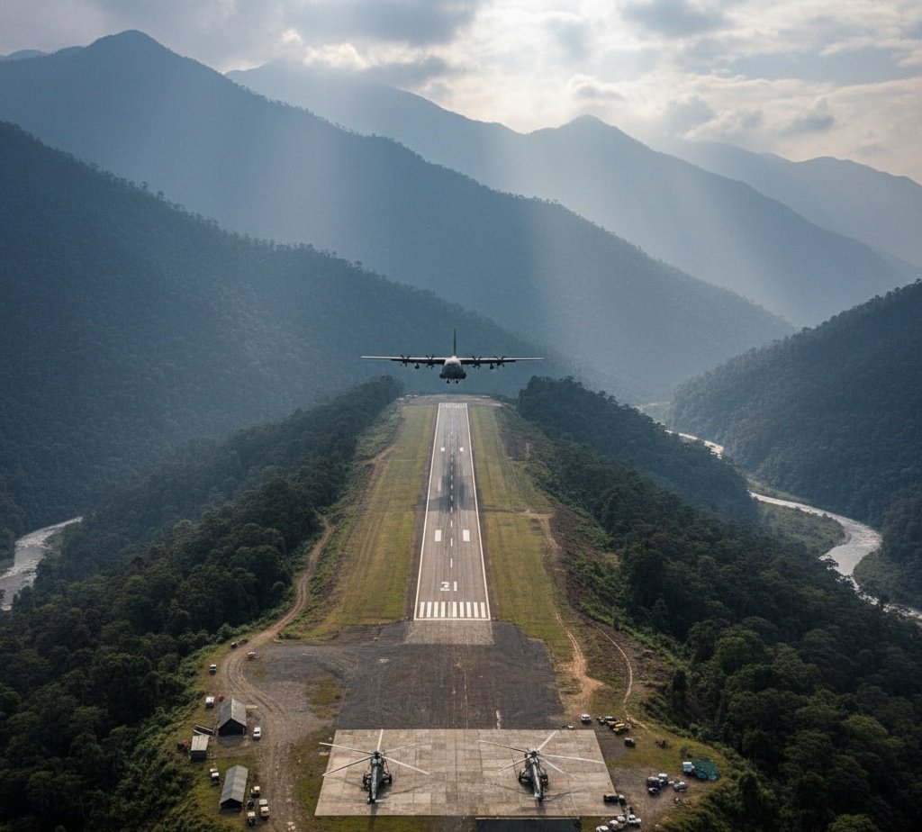 NewsIADN's tweet image. #MoD is reviving two Advanced Landing Grounds (ALG) at #Chushul (Ladakh) &amp;amp; #Anini (Arunachal Pradesh).