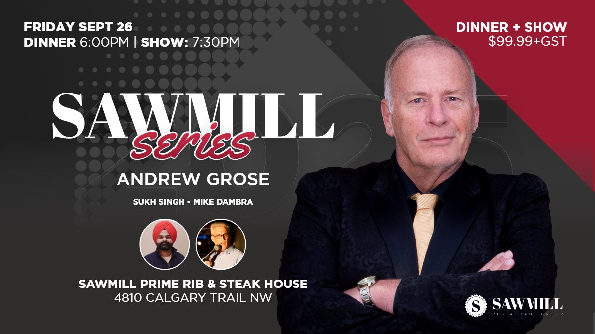 We have 2 tickets left to this one. Buy them now at
sawmill.ca/event/comedy20…
