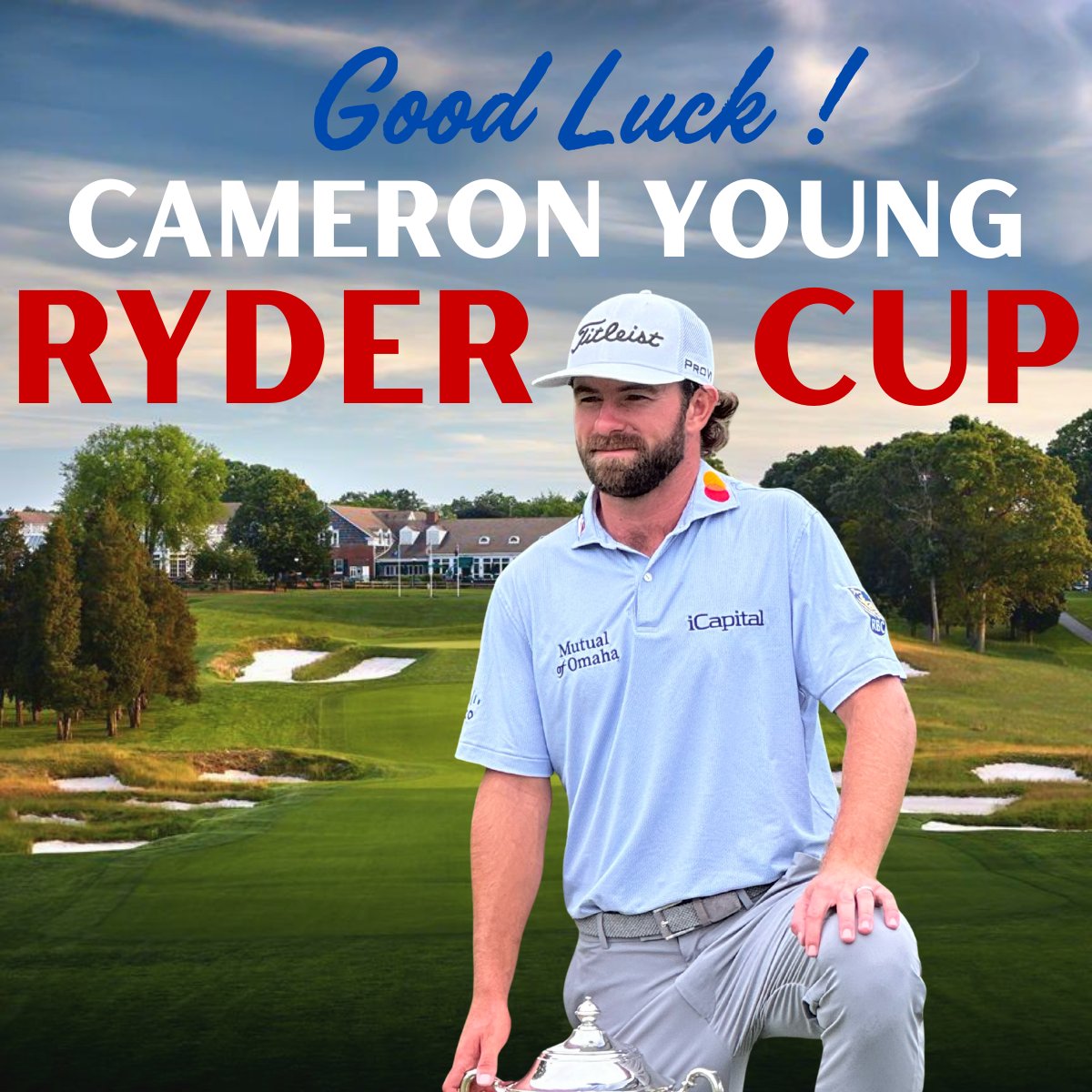 All eyes on Bethpage. Wishing #TeamiCapital ambassador Cameron Young the best of luck as he tees it up for Team USA at the Ryder Cup. We are rooting for you!
#TeamiCapital #CameronYoung #RyderCup2026 #JPSE #BrandAmbassadors