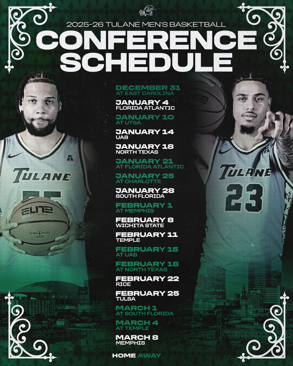 .<a href="/American_Conf/">The American</a> 𝐒𝐥𝐚𝐭𝐞 𝐒𝐞𝐭

🎟️: TulaneTix.com

#RollWave🌊