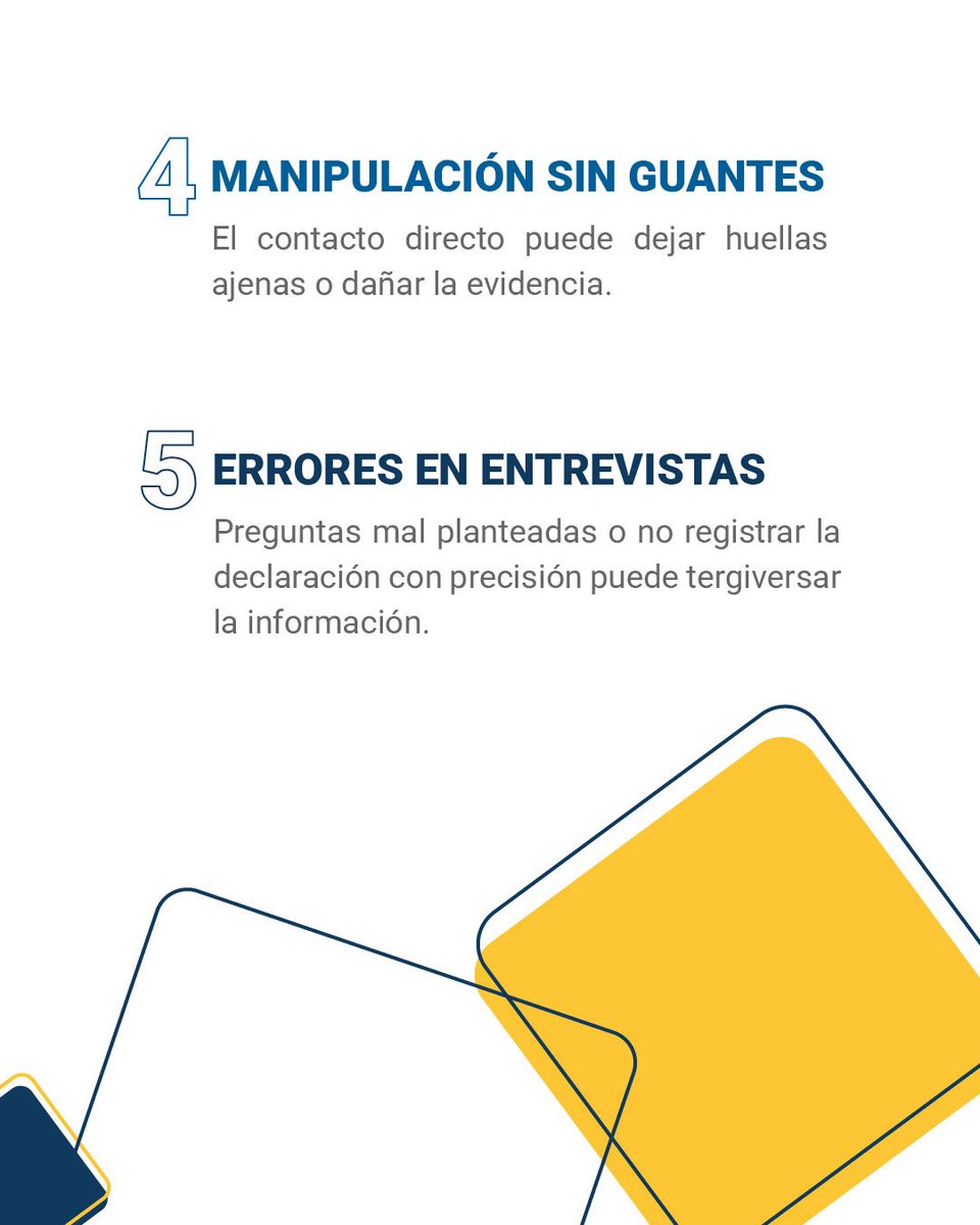 UIDforensic's tweet image. En una investigación criminal, un solo error puede invalidar toda una prueba.
Desde la mala cadena de custodia hasta una entrevista mal realizada, cada detalle cuenta para garantizar la verdad y la justicia.