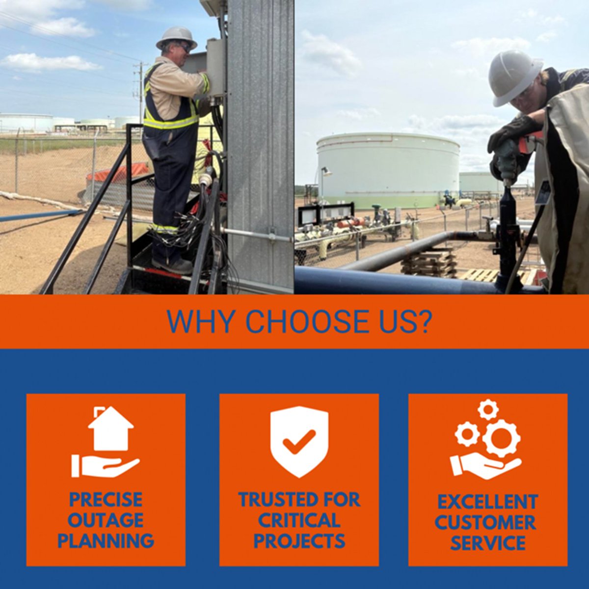 Why Choose Iconic?

Iconic is your trusted partner for critical infrastructure projects. With skilled tradespeople and proven management systems, we plan outages with precision and deliver on time—every time.
Let us make your life easier.

Contact us today to get started.