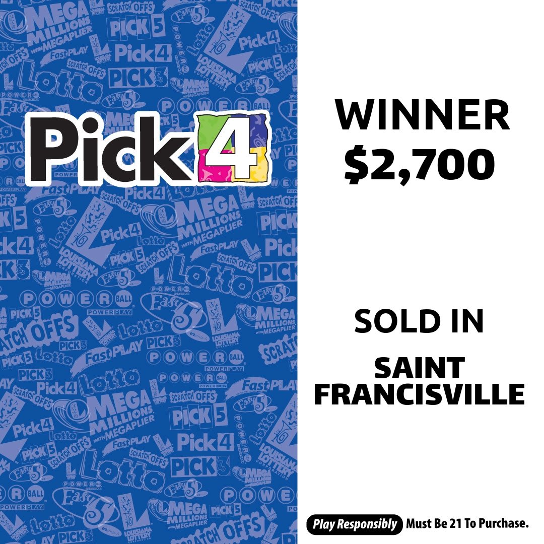 Congrats to Feliciana Express on US Highway 61 in #StFrancisville! 👏

They sold $2,700 in winning #Pick4 tickets for last Saturday’s drawing! 💰

👉 brnw.ch/21wW5NO