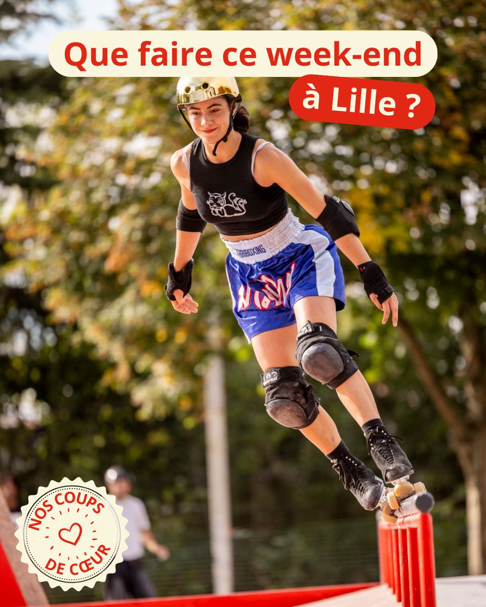 🛹🐼 Derniers jours de la foire aux manèges, bien-être animal, inauguration du streetpark de la Halle de glisse... Vous trouverez forcément de quoi vous occuper ce week-end à Lille !

Je découvre la programmation :
▶︎ lille.fr/Actualites/Que…