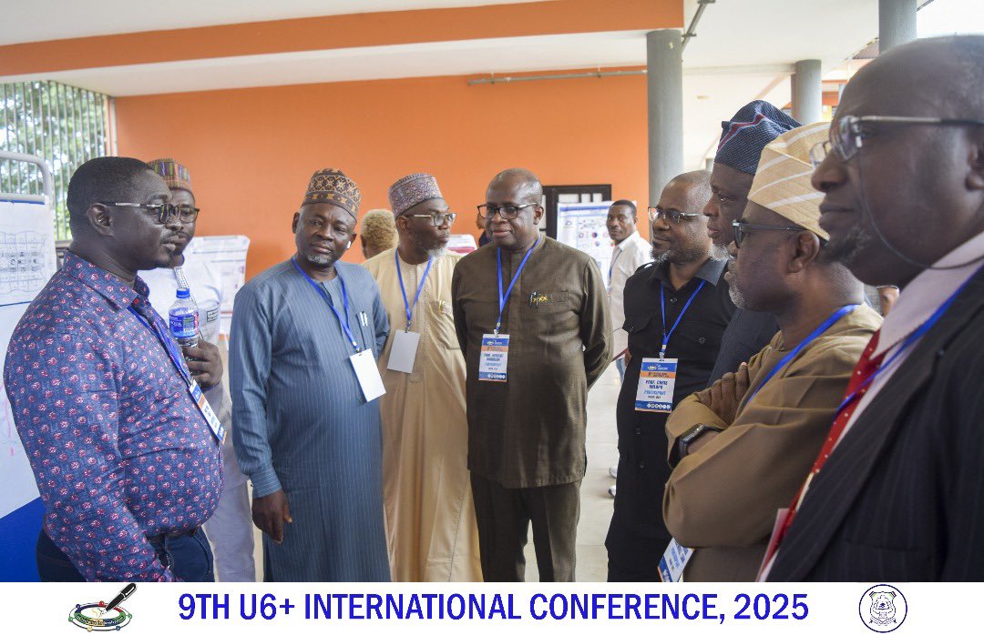 UniOfGambia's tweet image. Delegates of the 9th U6+ Consortium of Africa also visited UTG’s Faraba Banta Campus. Staff &amp;amp; students showcased diverse research through posters, while Mr. Sulayman Jammeh presented on the campus&apos;s growth, facilities &amp;amp; future prospects.  

#U6PlusConsortium