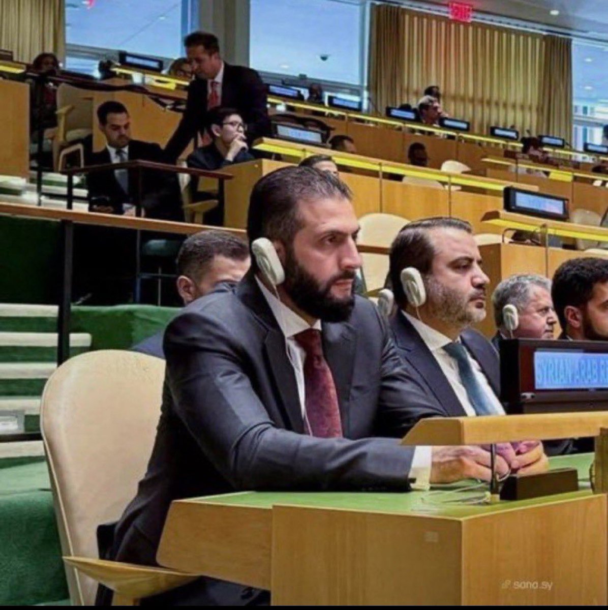 For those who were wondering what the hell this notorious terrorist leader and beheader Al Jolani was doing at the UN, here’s you answer:👇🏾

“The United States is not actually against terrorism per se, only those terrorists who are not allies of the empire.” - William Blum,
