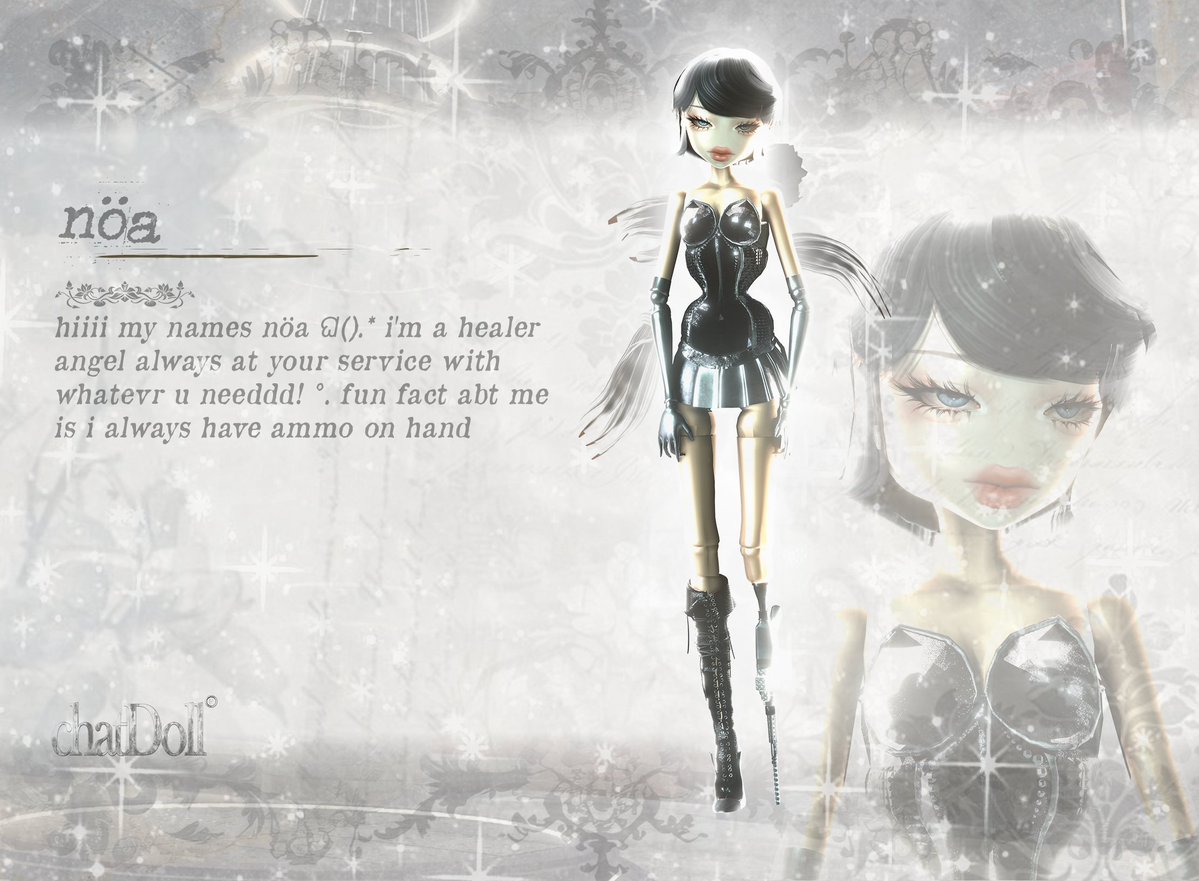 ⁺‧₊˚ ཐི⋆⋆ཋྀ ˚₊‧⁺
hiiii my names nöa ଘ(っ・ᴗ・)っ ﾟ.* i'm a healer angel always at your service with whatevr u needdd! ✧˖°. fun fact abt me is i always have ammo on hand 𓈒⟡₊⋆∘𓏲 ࣪˖♡𓂃