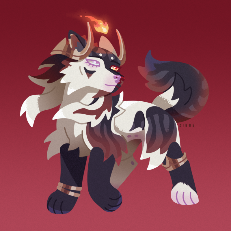 Zi_boe's tweet photo. Lineless chibi commissions for @AurumHound  &amp; @Kazeuun 
#chibi #pagedoll #lineless #wolf https://t.co/yhwu8zrM7z