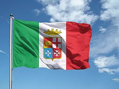 RHechich's tweet photo. @omaercin @kieran_andrieu It's Marina Militare flag with the four coats of arms of the ancient maritime republics Genoa Venezia Pisa Amalfi https://t.co/89NGA6XvNt