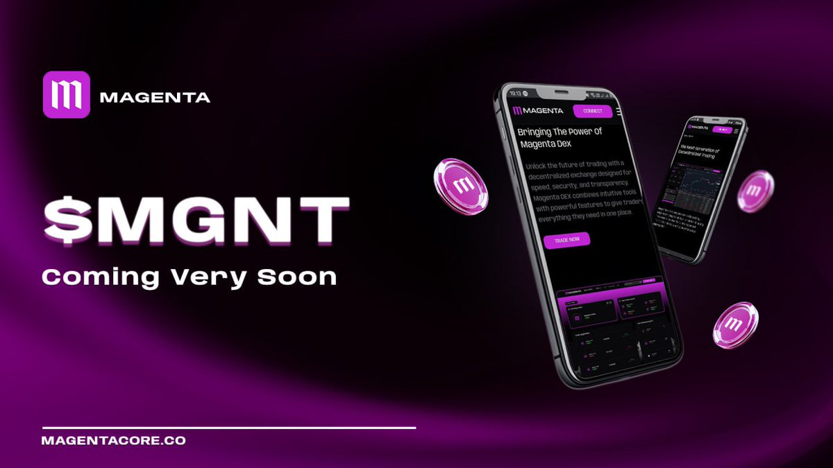Magenta_Core's tweet image. $MGNT (MAGENTA) - LAUNCH POSTPONED

After speaking to many advisors, investors and parties involved, most agree that today is simply not a great day to launch. 

After dropping 8% a few days ago, ETH dropped another 4% today and most people are tethered up currently, awaiting.…