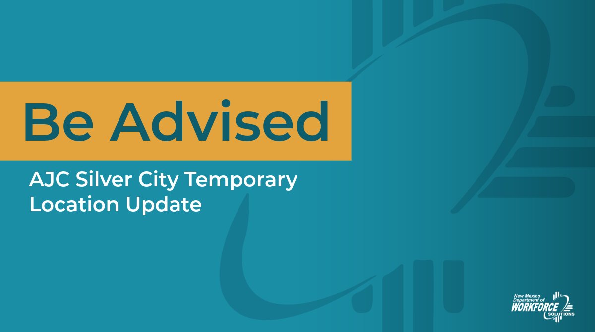 Please be advised, the AJC Silver City is providing services in a temporary location and open for regular hours at:

Silver City Grant County Chamber of Commerce &amp; Conference Center 
Room 117
3031 US-180 
Silver City, NM 88061