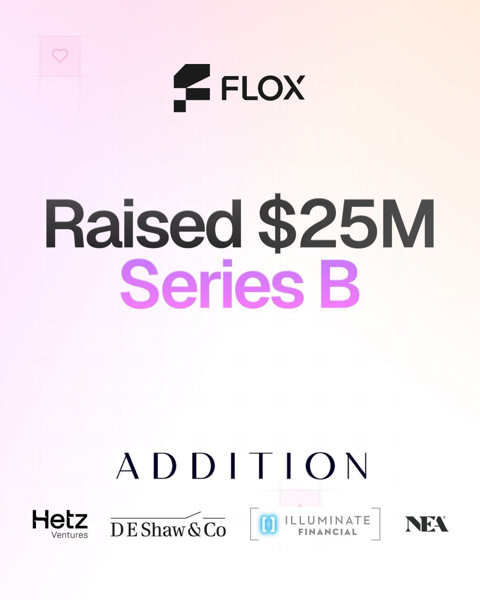 floxdevelopment's tweet image. Big news today! 🎉
We’re thrilled to announce that Flox raised a $25M Series B led by Addition with @NEA, the @DEShawGroup @HetzVentures, and @IlluminateFM.
Our mission has always been to redefine how software is built and managed. With the recent funding, we’re able to focus…