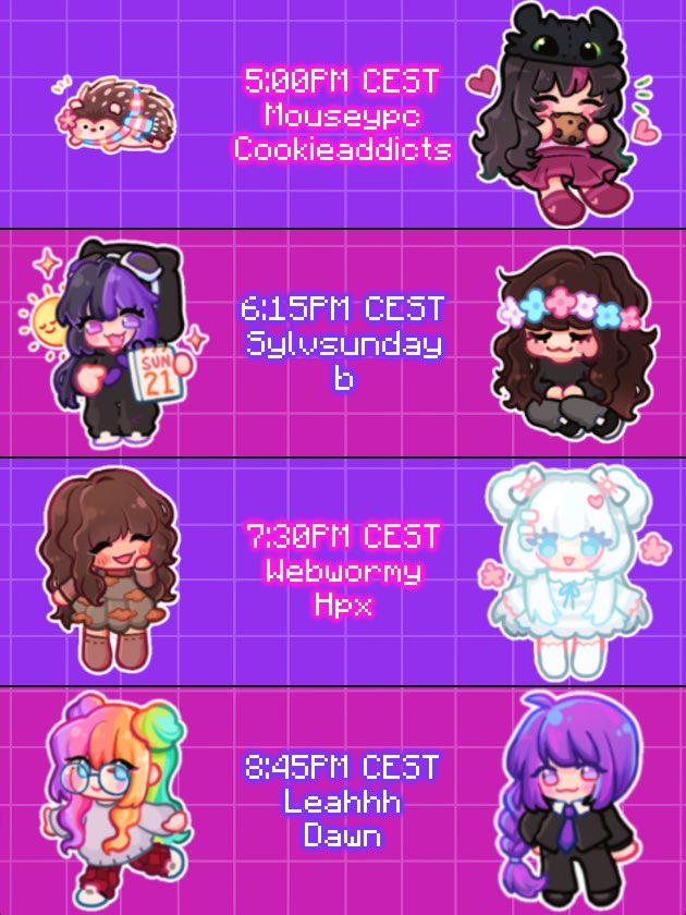 GIRLOFFS QUARTERFINALS, SATURDAY THE 27TH

Who will make it to the finals on Sunday? All matches on Sunday are same timeslots.

Art by <a href="/Elisthetic/">eli</a>
