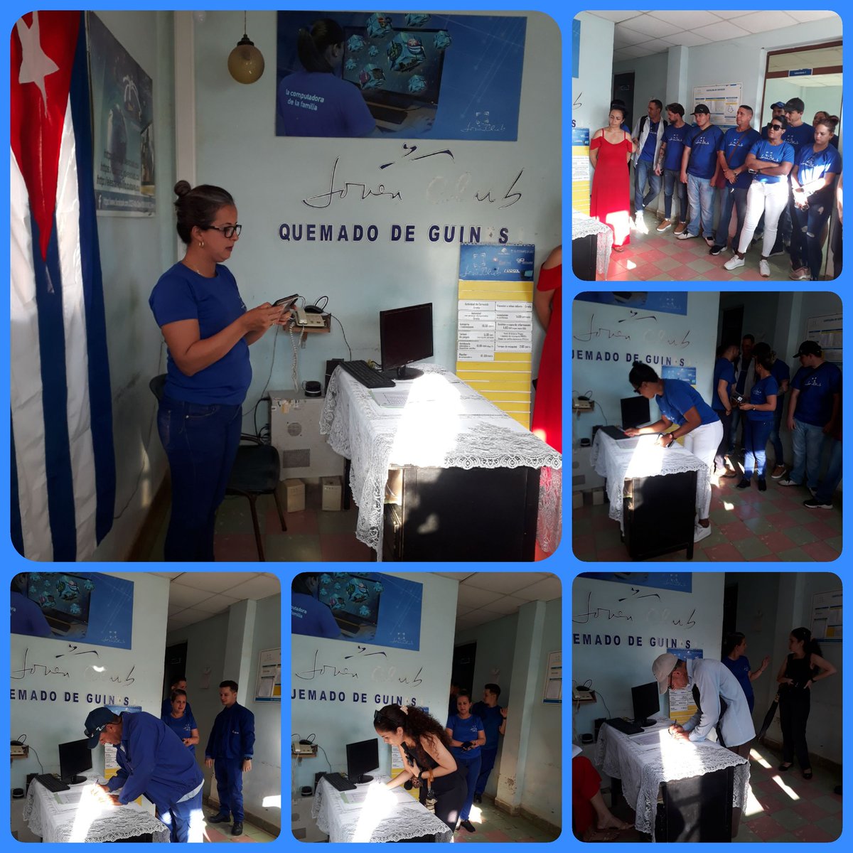 El sector de las Comunicaciones, #JovenClub, #Correo y #ETECSA  en Quemado de Güines, respaldan al heroico pueblo venezolano y su legítimo Presidente Nicolás Maduro Moros asediados por el gobierno norteamericano que anhelan apoderarse de sus recursos naturales.
#CubaConVenezuela