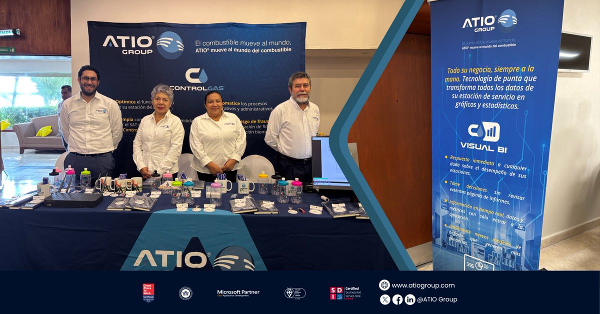 ¡Arrancamos el día en Veracruz junto a nuestro distribuidor <a href="/servsin/">SERVSIN SOPORTE TI</a> !
Nos encontramos presentes en el desayuno de Gasolinero a Gasolinero de <a href="/GasolineraMi/">Mi Gasolinera</a>  brindando nuestras soluciones de innovación y tecnología a los asistentes para potenciar su negocio gasolinero. 
#ATIOGroup