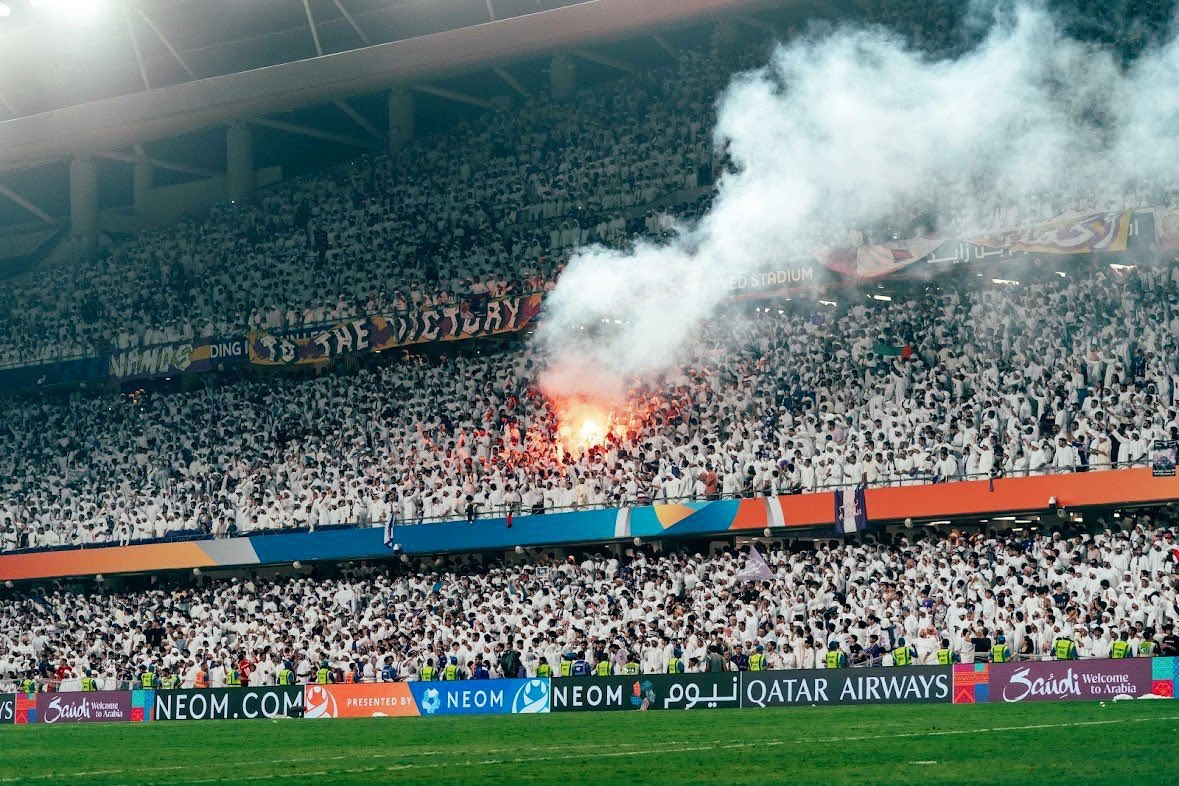 🚨🎙️ – الشيخ عبدالله بن محمد لجماهير العين :

• الفريق يستاهل تواجدكم 💜