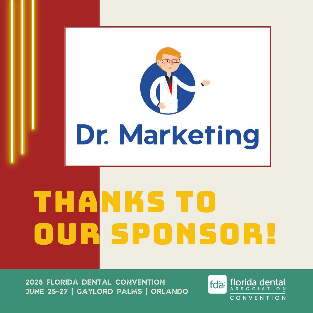Shoutout to our Corporate Classroom sponsor, Dr.
Marketing! Thanks to them, Brandon Bosch's
#FDC2026 course, "How To Make Marketing Work For
You," will be FREE for FDA member dentists. Don’t
miss this chance to level up your skills - registration will
open March 1!