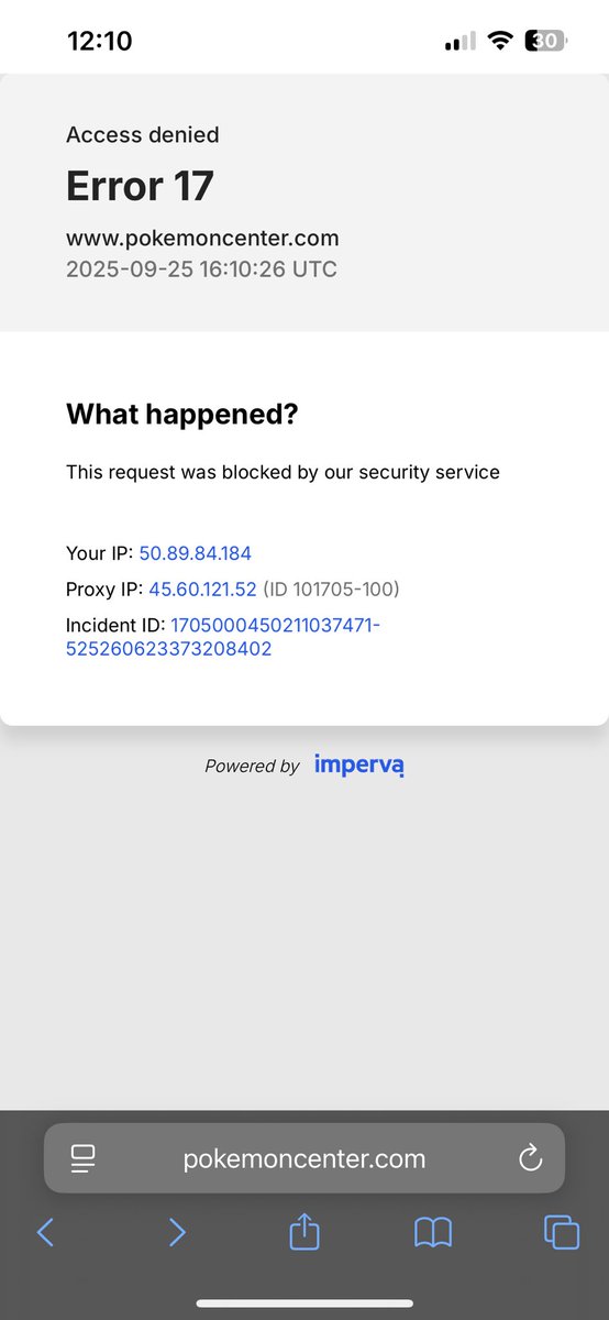 AlexSerio2's tweet photo. @PokemonCenterUS I’m done with yall man, wait an hour in an online queue just to get the product, put all my information hit pay just to get denied and booted. Not even a reseller just trying to collect https://t.co/Fejquj94X9