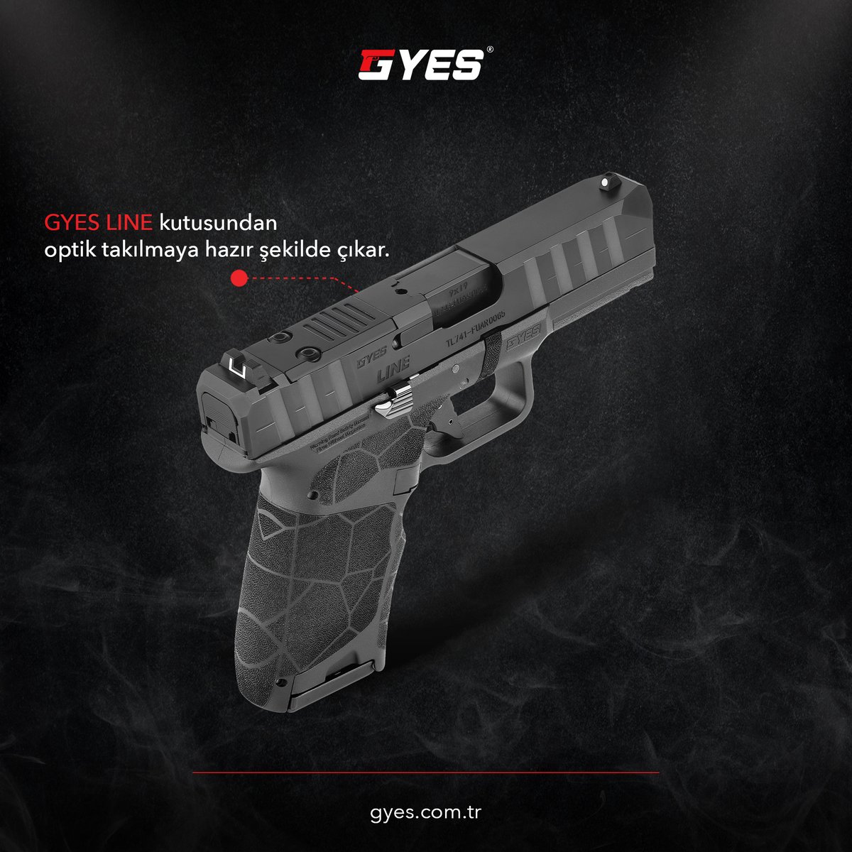 lordofguns's tweet photo. Kutudan çıktığı anda optik takılmaya hazır!
GYES LINE 9mm, üstün ergonomisi ve Red Dot uyumlu yapısıyla artık MKE satış noktalarında.
Premium kaliteyi deneyimlemek için: https://t.co/59gZxcMyDj
#Gyes #GyesLine #firearms #MKE https://t.co/N44i9sAMDI