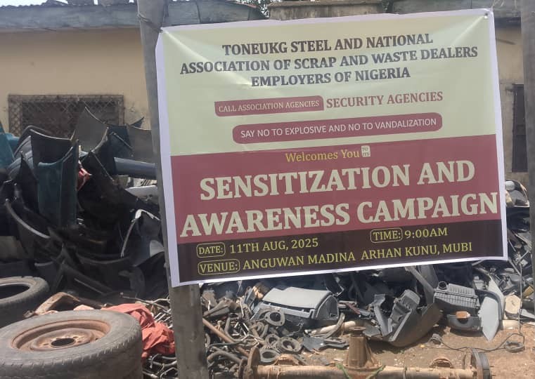 UNMAS's tweet image. Scrap collectors in Mubi reported a rocket to @PoliceNG EOD &amp;amp; was safely destroyed. This swift action was possible thanks to @FCDOGovUK, @UKinNigeria, @jica_direct, equipping NPF officers to conduct Explosive Ordnance Risk Education (#EORE) &amp;amp; spread life-saving messages.