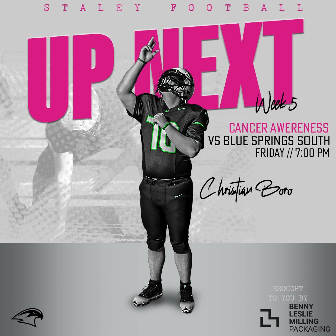 Cancer awareness game this week @ home vs Blue Springs South. Come support the team and a great cause! #BITS #PlayFAST