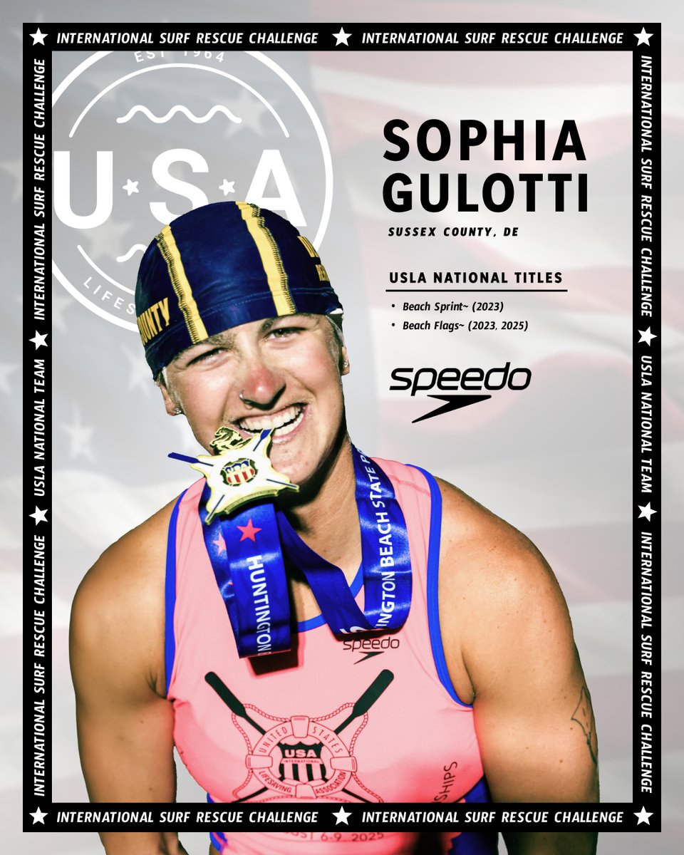 We are proud to introduce the women representing Team USA 🇺🇸 at the International Surf Rescue Challenge this November in New Zealand! Meet the first four athletes.

usla.org/TeamUSA

#USLA #TeamUSA #GoFullSpeedo