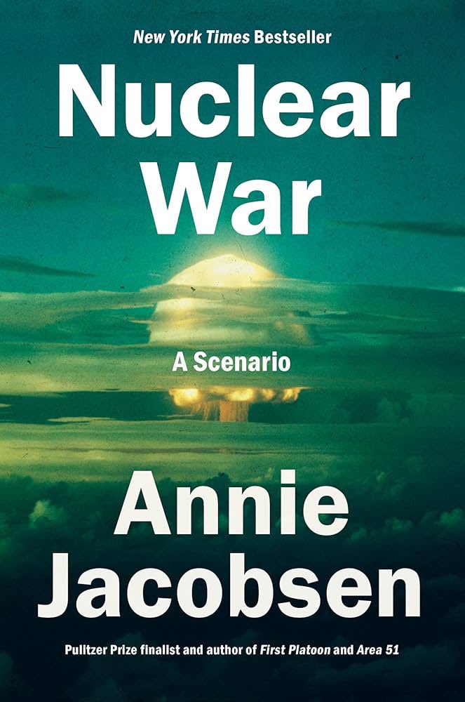 Man. <a href="/AnnieJacobsen/">Annie Jacobsen</a> ‘s book Nuclear War, is incredible. Terrifying, and incredible.