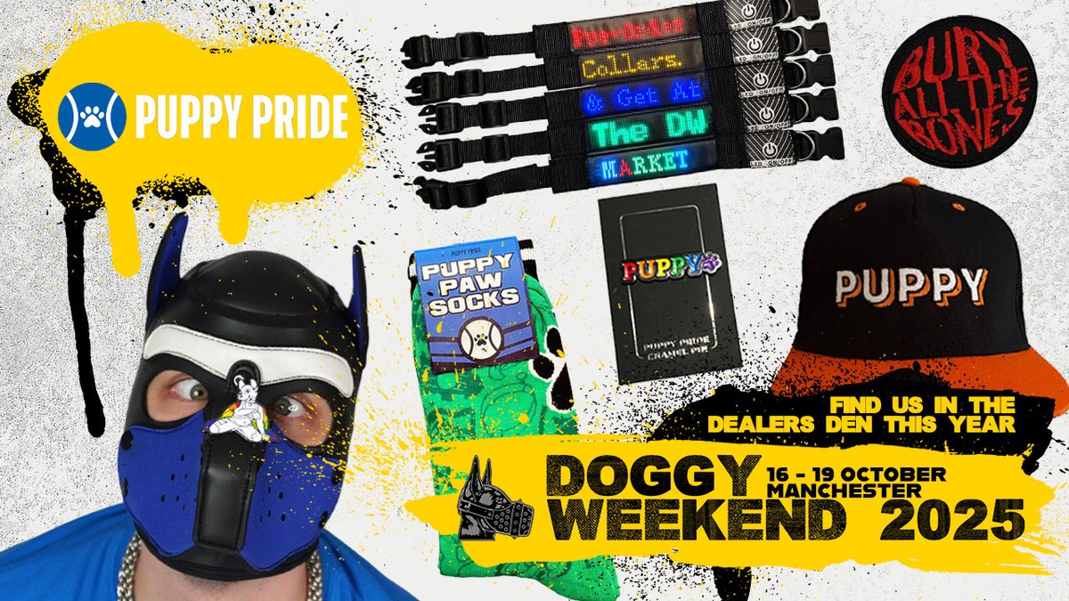 Have you got your tickets to this years <a href="/doggyweekend/">DoggyWeekendUK</a>?

We're happy to announce that we'll be in the market!

Why not pre-order from our store with the code "DoggyWeekend2025" for 10% off most items &amp;collect at the event to save delivery!

puppypride.store

Ends 13th Oct!