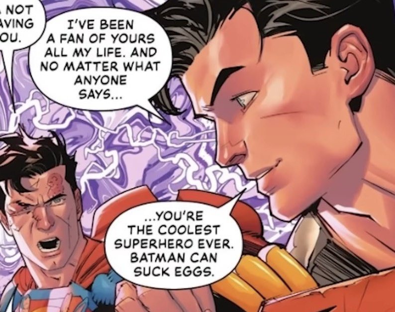 [閒聊] 超人是最酷的英雄，蝙蝠俠可以去吸蛋蛋