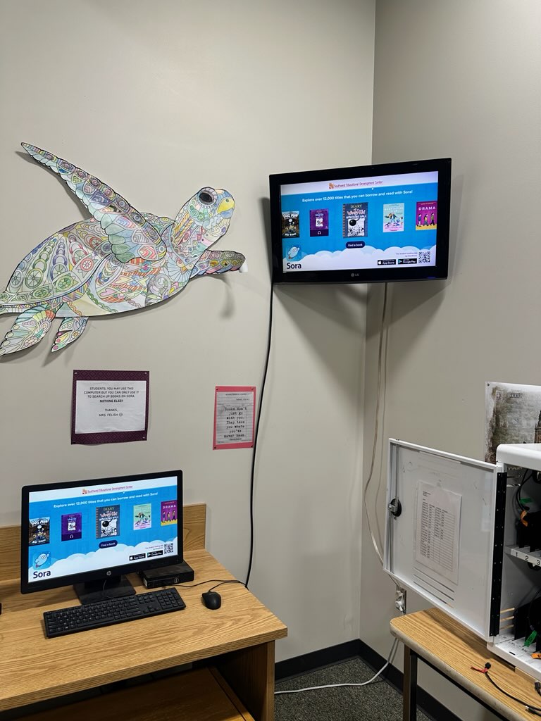 Reading culture is thriving in Kane County! SEDC is supporting Kanab and Valley High Schools with access to SORA, a  resource that provides ebooks and audiobooks for our rural schools. Fostering a love of reading for all students. #sedck12 #uenresources #literacy #ruralschools