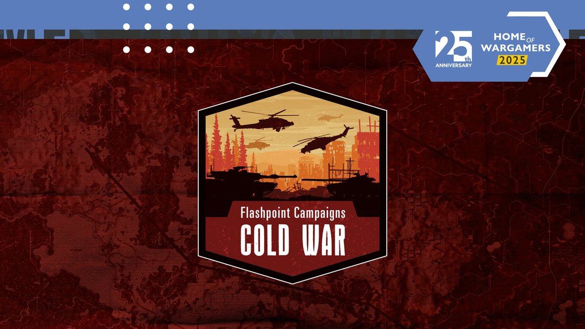 Matrix_Wargames's tweet image. A new conflict is on the horizon.
The definitive Cold War experience is coming.
We are proud to present Flashpoint Campaigns: Cold War.
Live at Home of Wargamers 2025.
twitch.tv/slitherinetv 
youtube.com/live/aX_NRBVb0…