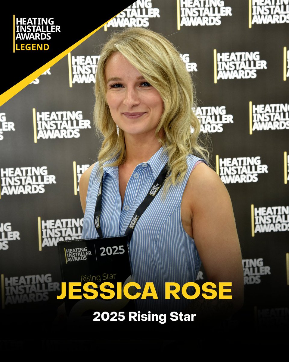 Legend: Jessica Rose | HIA 2025 Rising Star 🏆

She outshone apprentices across the UK. Judges praised her skills + determination to learn 💡

🔥 Think you could be next? HIA 2026 entries are OPEN! heatinginstallerawards.co.uk

#HIALegends #HeatingInstallerAwards #HIA2026