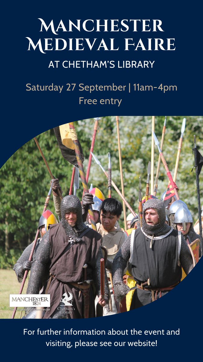 Find us here on Saturday - looking forward to it! 😍

#mead #awardwinning #meadmaker #smallbusinessbigdreams #medieval #ManchesterEvents #chethams