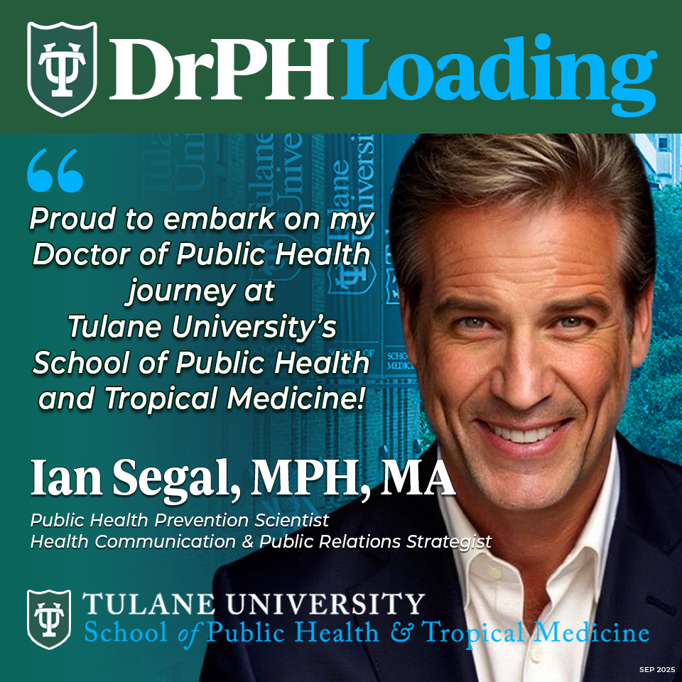 Segalian's tweet image. 💚💙 Beginning My DrPH Journey at Tulane! 💙💚

"I’m humbled and grateful to share that I’ve been accepted into the @TulaneSPHTM to pursue my Doctor of Public Health (DrPH). Thank you, Tulane, for this incredible opportunity!"

Ian Segal, MPH, MA
(@ian_segal)

#PublicHealth