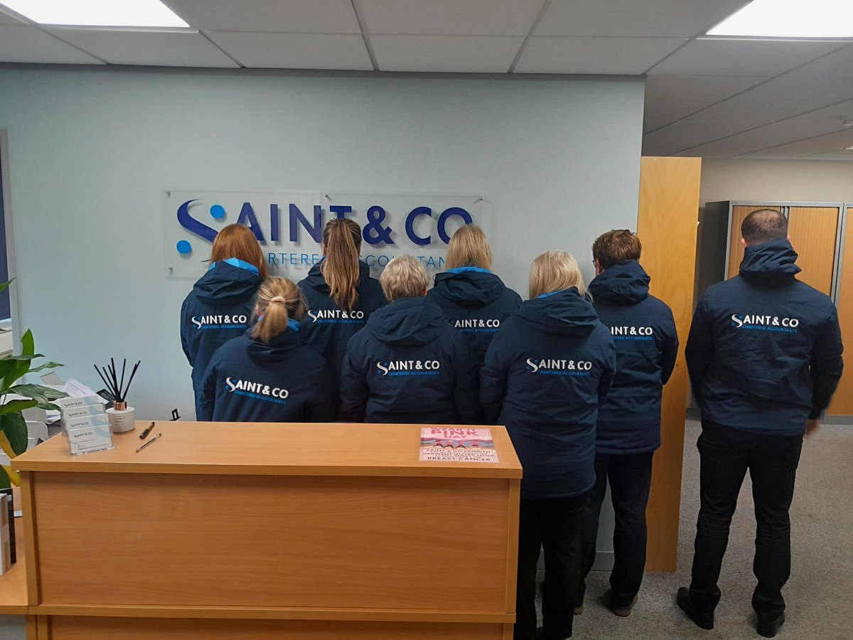 Good luck to the Penrith Office team, sporting new jackets,  ready to embark  on a 10 mile hike around Derwentwater on 27 September 2025 in aid of Breast Cancer Now.  Any contributions, no matter how small, this will be very much appreciated.  
justgiving.com/page/mandy-ald…