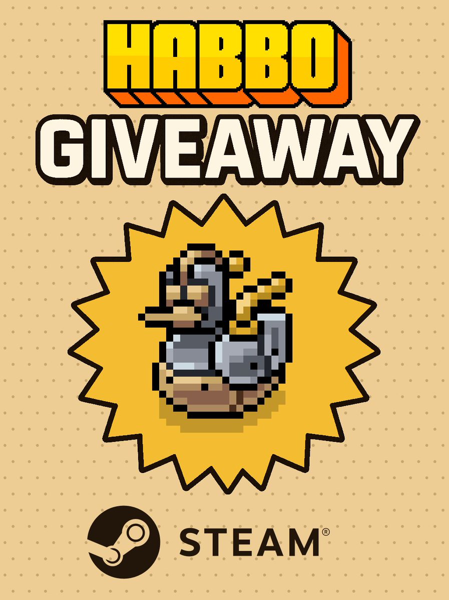🔵GIVEAWAY 
5 canards à vapeur à remporter pour fêter l'arrivée de <a href="/HabboOrigins/">Habbo Hotel: Origins</a> sur Steam.
- Ajoutez Origins dans votre wishlist Steam
store.steampowered.com/app/3809900/Ha…
- 🔄+ ❤️
- 💬Répondez avec un screenshot de votre wishlist 
🗓️28/09, 10:00 (heure Française)
#HabboHotelOrigins <a href="/Habbo/">Habbo</a>