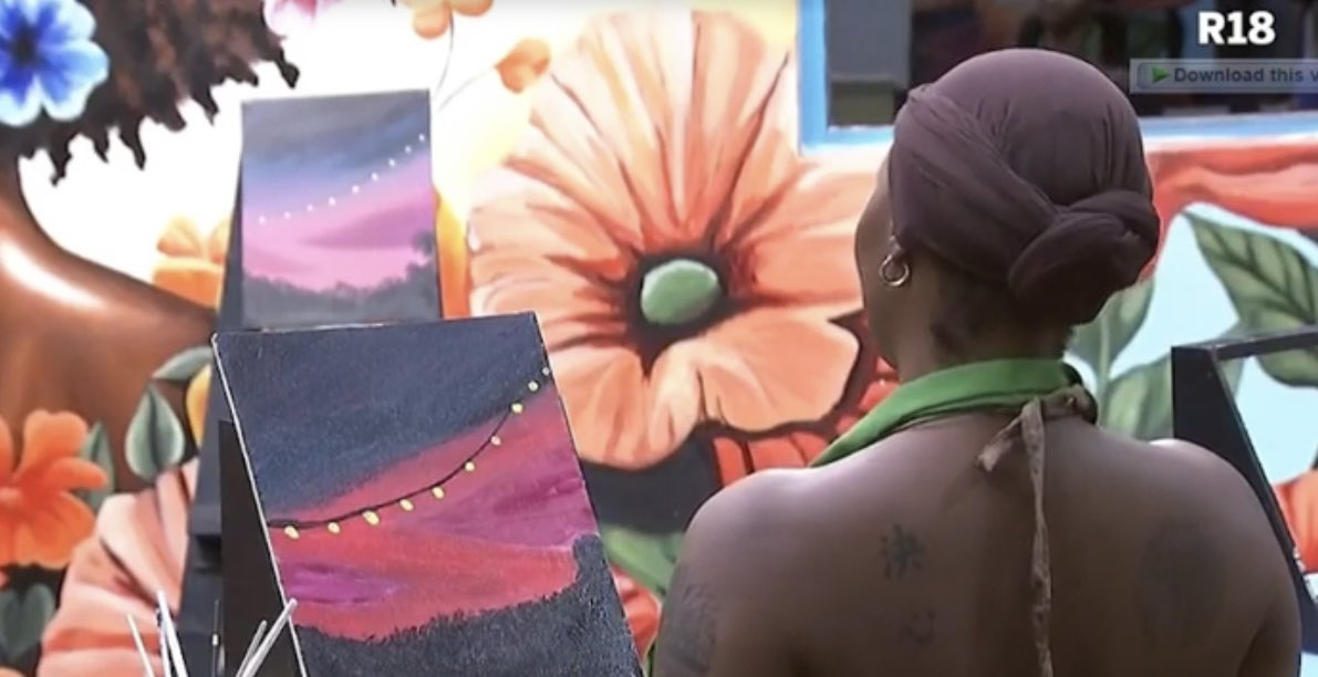 Laugh, Love, Live 💊💉 (@ofejis1) on Twitter photo Sultana the Artist 🔥 
#BBNaija Sultana the Artist 🔥 
#BBNaija