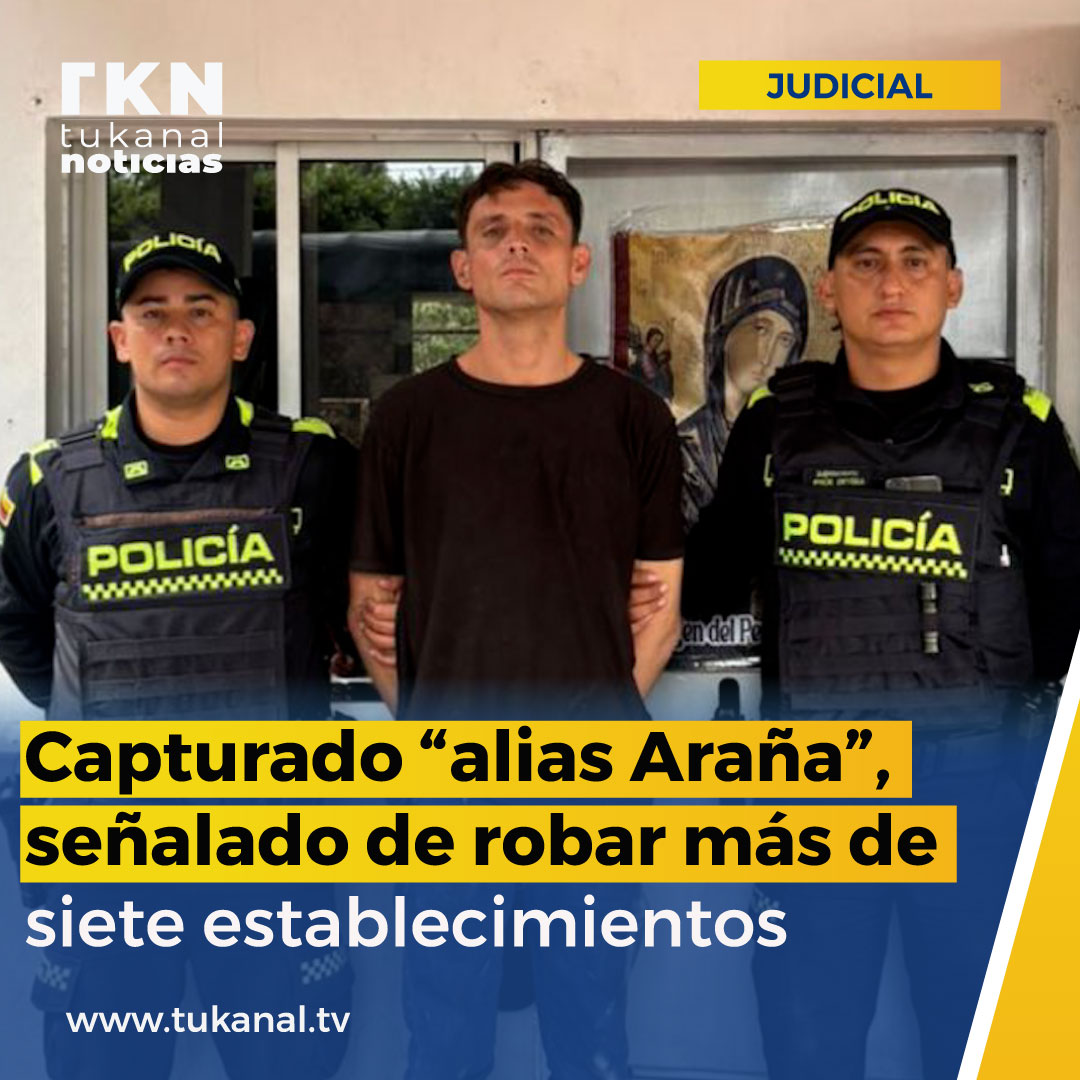 🚨 En Cúcuta fue capturado “alias Araña”, extranjero señalado de robar más de 7 establecimientos en Colsag, Barrio Popular y La Playa. La Policía le incautó un arma de fuego. <a href="/PoliciaCucuta/">Policía Metropolitana de Cúcuta</a> 
facebook.com/share/p/17TwTb…