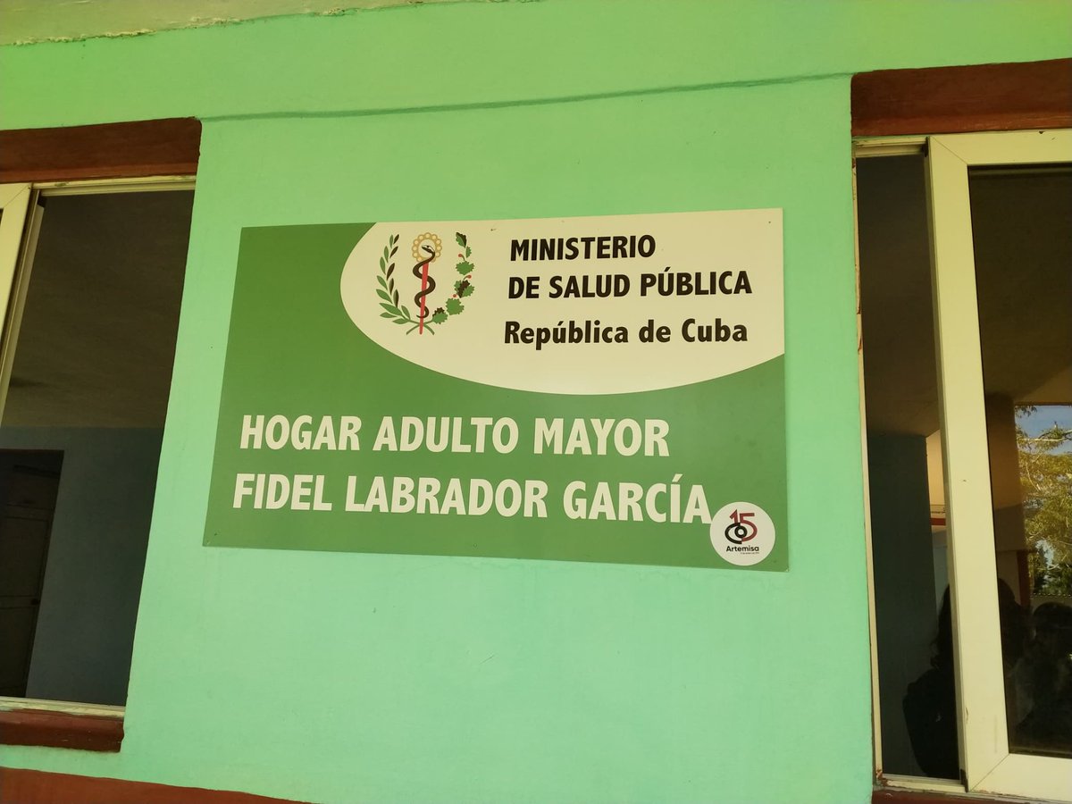 El recorrido continuó por el Hogar Adulto Mayor Fidel Labrador García.

#ArtemisaJuntosSomosMás 
#15añosArtemisa