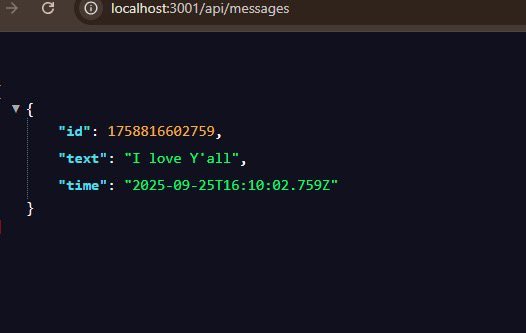 CodeWithBeerah's tweet image. Day 25 #30DaysOfCode
Connected Frontend + Backend!
✅ HTML + CSS frontend
✅ Node.js + Express backend
✅ API communication
Message sent from the frontend successfully received in the backend.
#Frontend #NodeJS #HTML #CSS #WebDev #BuildInPublic #WomenInTech #Backend