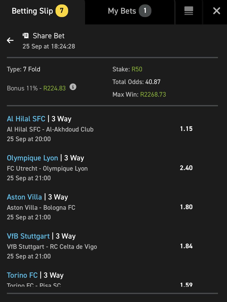 Mohale_Evans's tweet photo. Late Evening Straight Wins β
π₯
Booking Code π 03-448030
Bet-Link π https://t.co/4FVYecLXYv
Register here π https://t.co/pnRW7Cdddr
Use My Promo Code π GOAT50 β
π₯
A Win After Win β
π₯
#SaturdayRewards #Easybet ππ https://t.co/KzJK1HT9Wc