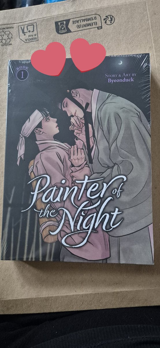 Postman just came by. I finally have a physical copy of this amazing story!!  #PainteroftheNight #sevenseas