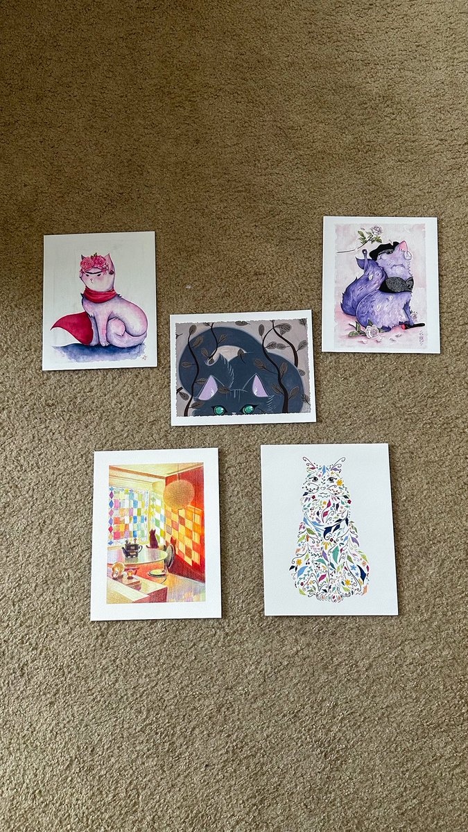 I kicked off my birthday month of August by visiting CatCon. There were so many adorable &amp; creative feline-inspired art &amp; merchandise! Just take a look at the artwork I picked up!😺

Thank you <a href="/CatConWorldwide/">CatConWorldwide</a> for hosting such a fun feline-themed event 🐈

📍 Pasadena, California